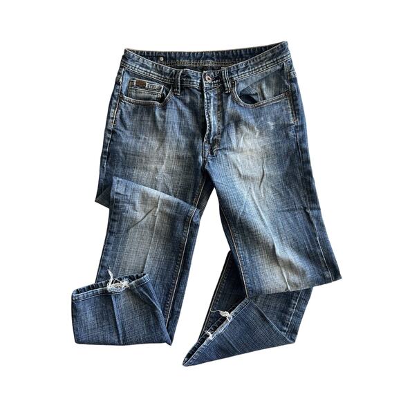Buffalo by David Bitton Men's Blue Straight Denim Jeans Pants Size 32